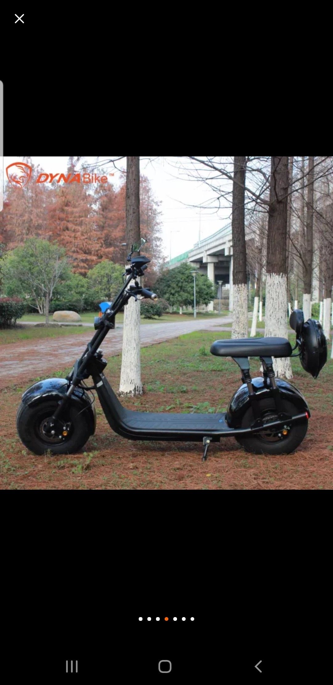 Fat tire electric scooter 45 mph