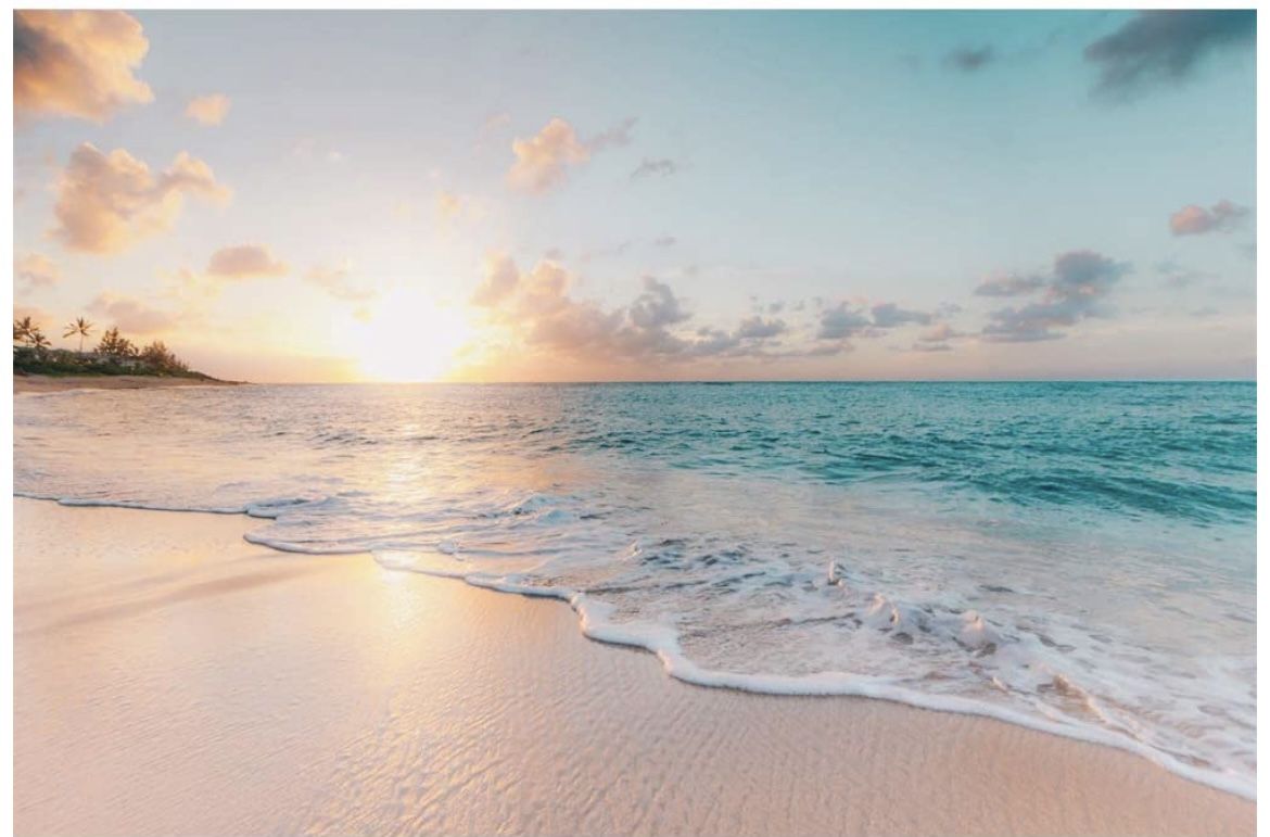 Wall Mural Romantic Beach Design