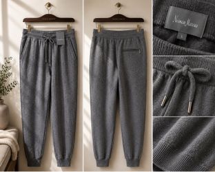 Neiman Marcus Cashmere / Cotton Sweatpant Joggers