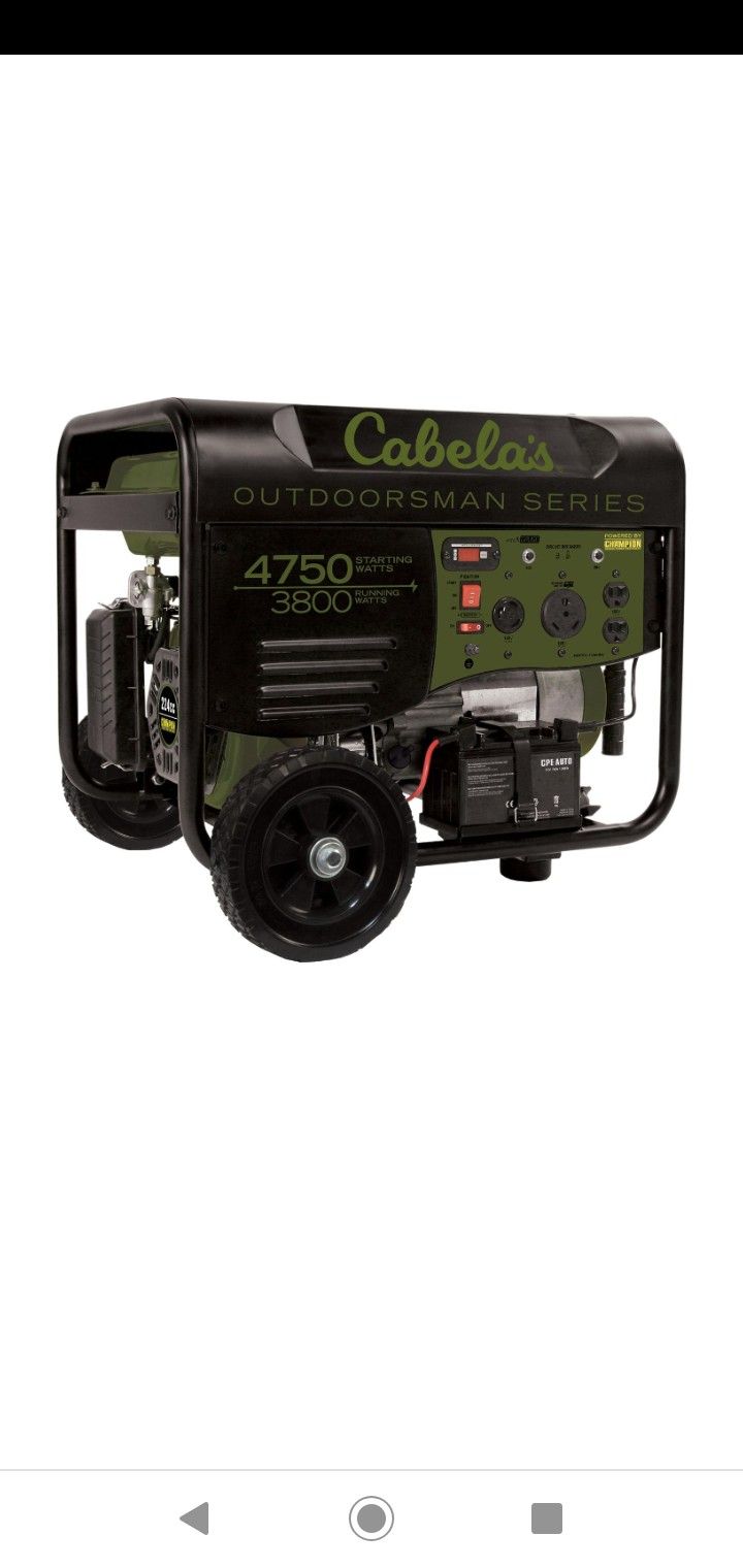 Cabela's Outdoorsman 3800/4750-Watt Generator with Remote Start by Champion