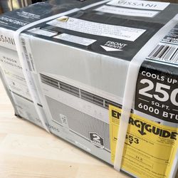 6,000Btu VISSANI Remote Controlled Window AC Unit 