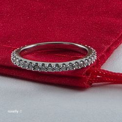 14K White Gold Diamond Infinity Design Ring Size 6, Solid Gold!/ Anillo de Oro Blanco con Diamantes Genuine! 👌🎁Post Tags: Anillo de Oro