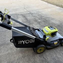 Ryobi 40V 21” Mower + (2) 6ah Batteries w/ Charger