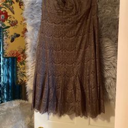 Bronze Strapless Dress Like New Size 14 It’s Beautiful 