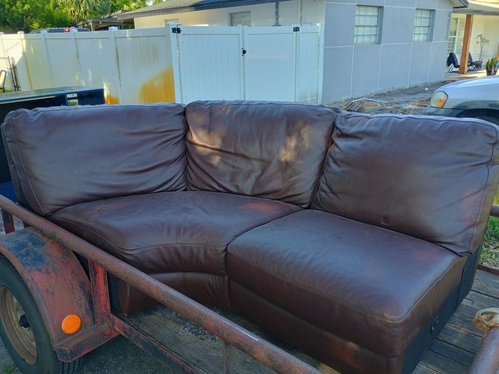 Free - One Part Of Sectional Leather Sofa