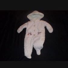 Wendy Bellissimo Baby Girls 6M Bunting Pink Corduroy Snowsuit