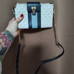 Michael Kors Small Double Zip Leather Crossbody