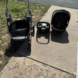 Infant CarSeatGraco WithConnect Base andStroller