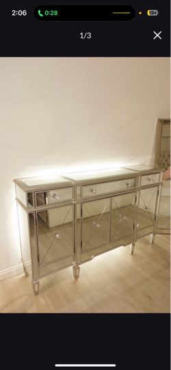 Mirror Console/6 Drawer Mirror Dresser
