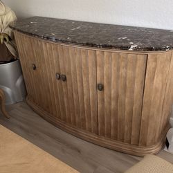 Bernhardt buffet with marble top