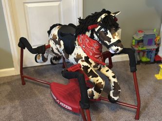 Radio Flyer Freckles Plush Interactive Riding Horse