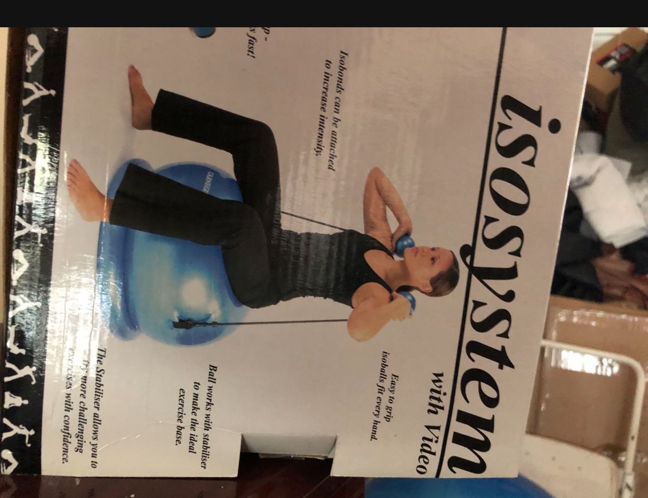 Exercise Ball with Weights New complete in box !