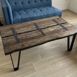 Live edge, coffee table heavy