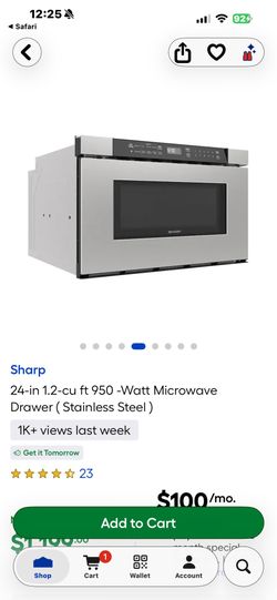 Sharp 24-in Stainless Steel Microwave Drawer