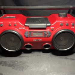 Sony ZS-H10CP Portable Heavy Duty CD Radio Boombox Speaker System