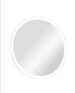 32 in. W x 32 in. H Modern Round Frameless Anti-Fog Wall Mount LED Bathroom Vanity Mirror with 3 Colors Dimmable Lights