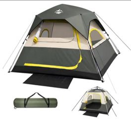 Purebox 4 Person Instant Tents for Camping Setup in 50s
