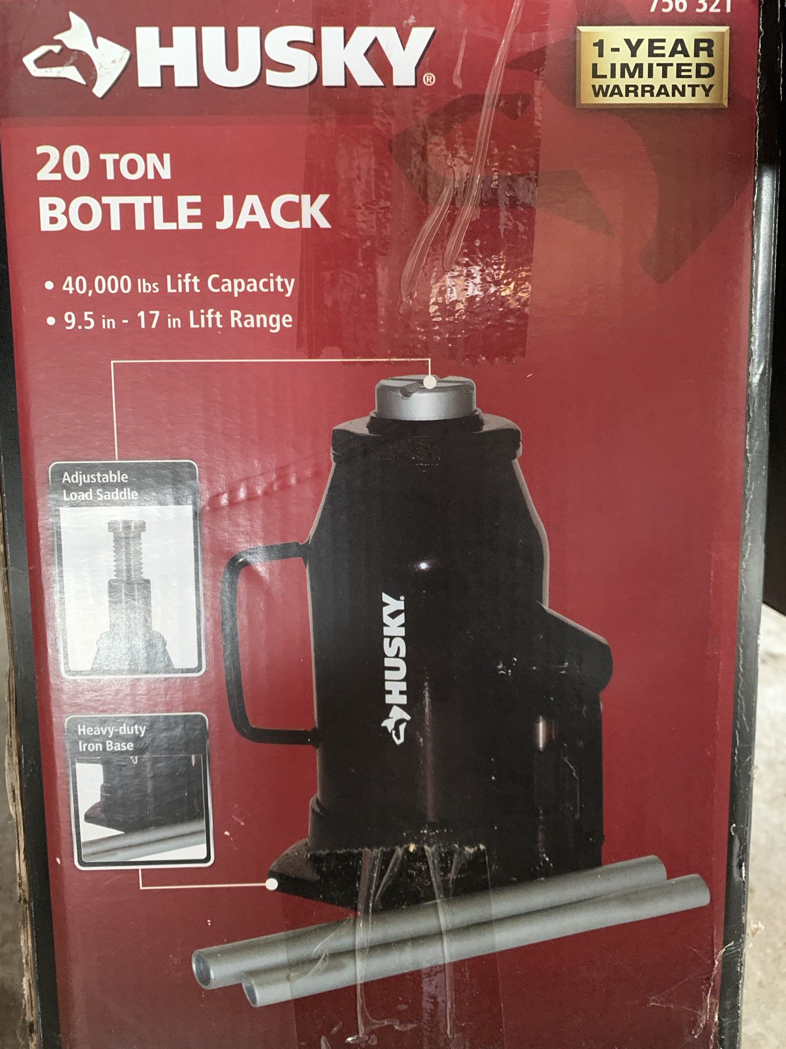 Husky 20 Ton Bottle Jack still in box