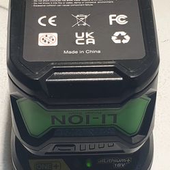 RYOBI ONE+ BATTERY CHARGER WITH NEW GENERIC 8ah BATTERY