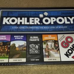 Kohler-Opoly Board Game (Brand New)
