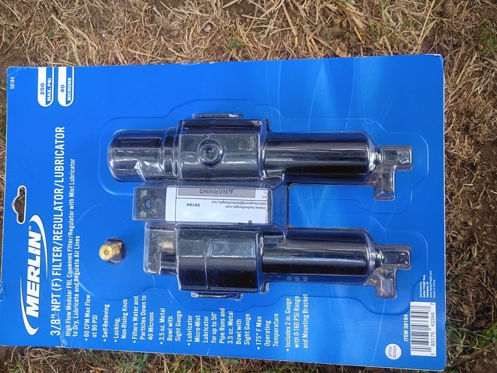 Merlin 3/8" NPT (F) Filter/Regulator/Lubricator