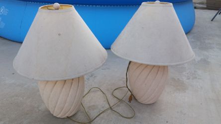 Decorative table lamps one pair
