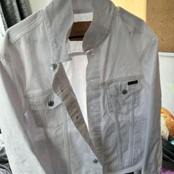 Calvin Klein White Jean Jacket