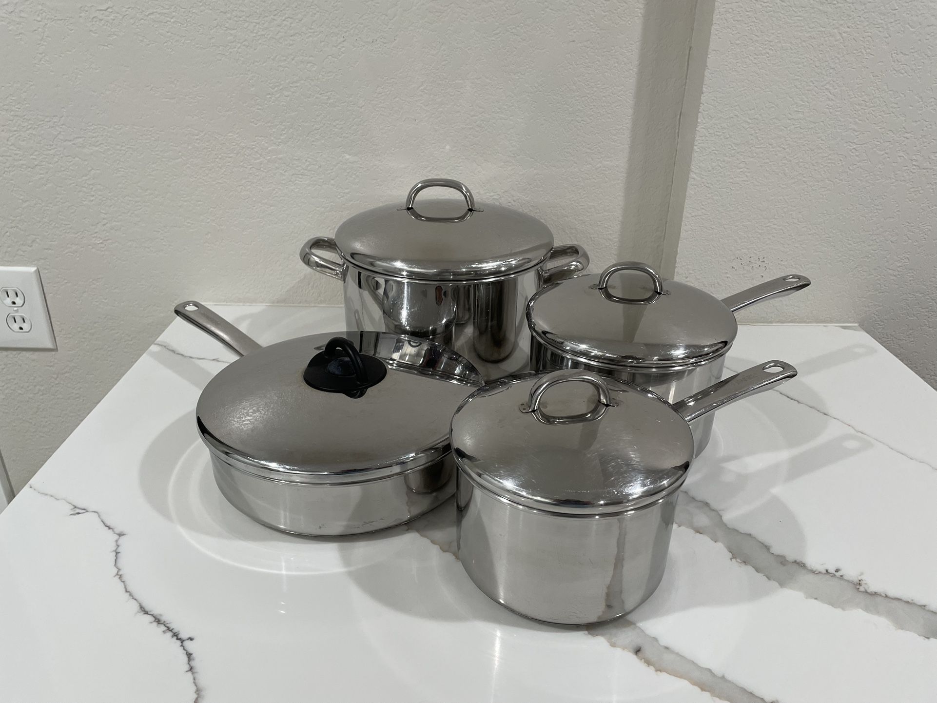 Farberware Stainless Steel Pots And Pans Cookware Set