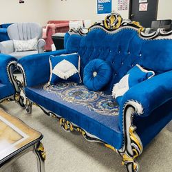 New In The Box 📦 Classic Luxury Living Room Sofa Set 3pc - Delivery And Financing Available 