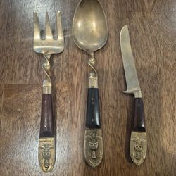 Brass Siam serving set