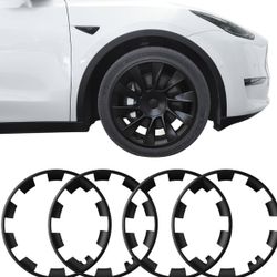 BASENOR Tesla Model Y 20 Inch Wheel Rim Protector ABS Rim Guard Rim Hubcap Cover Car Protection Tire Trim Rings for Model Y Exterior Accessories  Bran