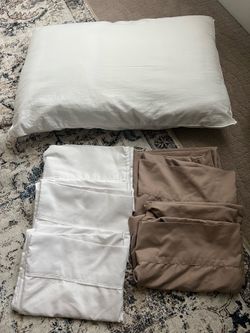 Pillow and pillowcases