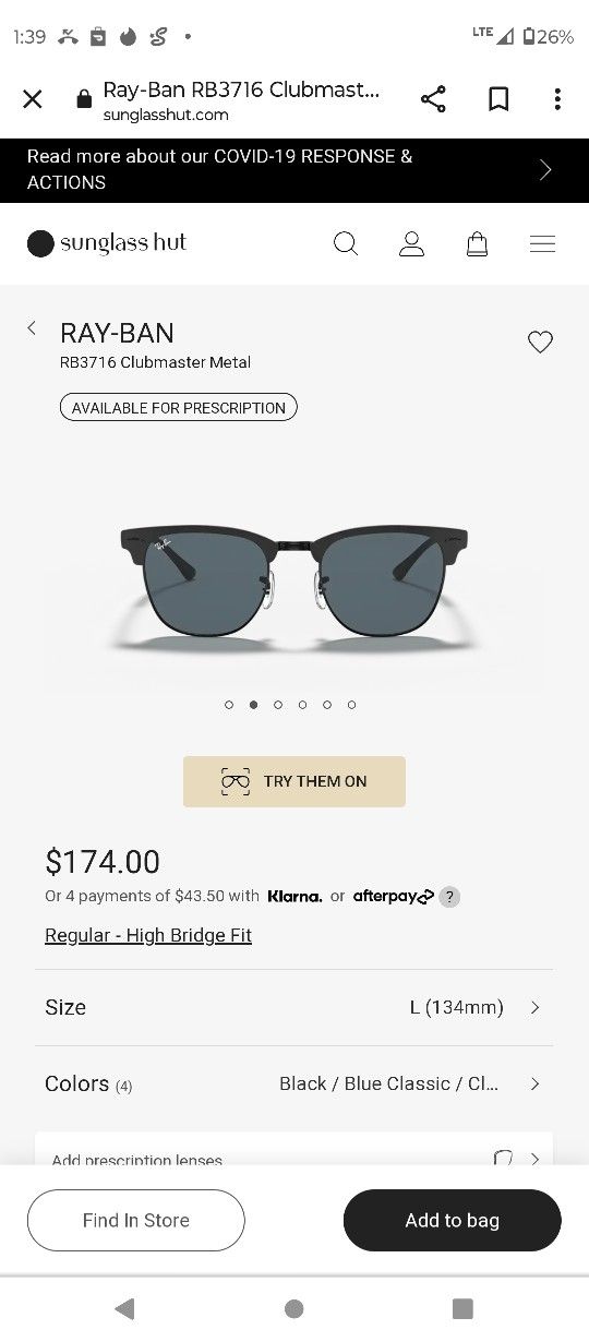 Ray Ban Brand New Made In Italy