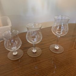 Princess House Heritage 3 Piece Tiered Crystal Candle Holder Set #311
