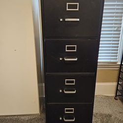 Hirsh Commercial 4-Drawer Vertical File Cabinet, 52"H x 18"W x 25"D