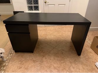 IKEA Malm desk black