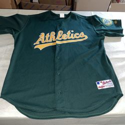 Vintage Rawlings Authentic Oakland A's athletics Jersey Green clean pro  adult 52 for Sale in Rochester, MI - OfferUp