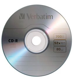 Verbatim 700MB 52x DataLifePlus Recordable Disc CD-R, 10-Disc Slim Case 94760