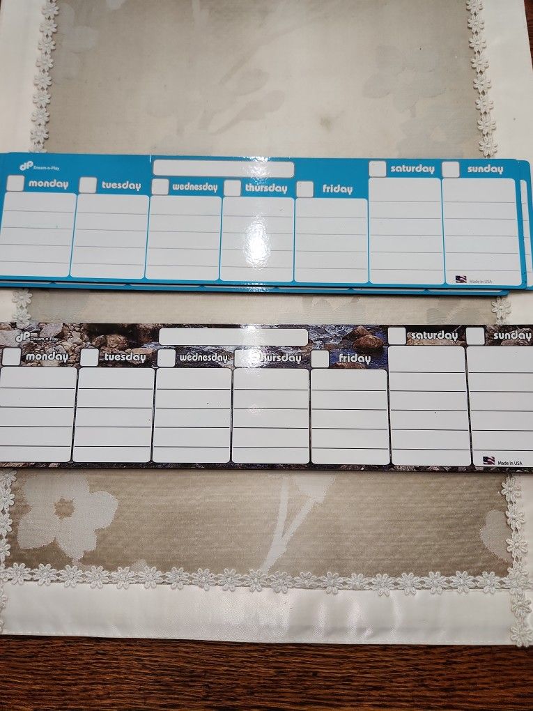 Set Of 2 Magnetic Calendars, 8 Weeks Each