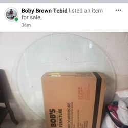 Glass Round Top dining Table Still In the Box New