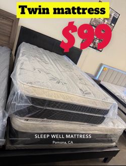 Twin size pillow top mattress