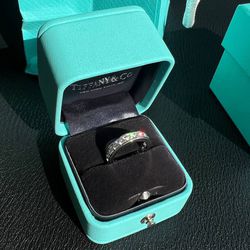 $11,100 Tiffany Co Platinum 1.80ct Diamond 4mm Full Eternity Wedding Band Ring 4