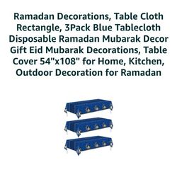 3 Pack Disposable Ramadan Table Cloths