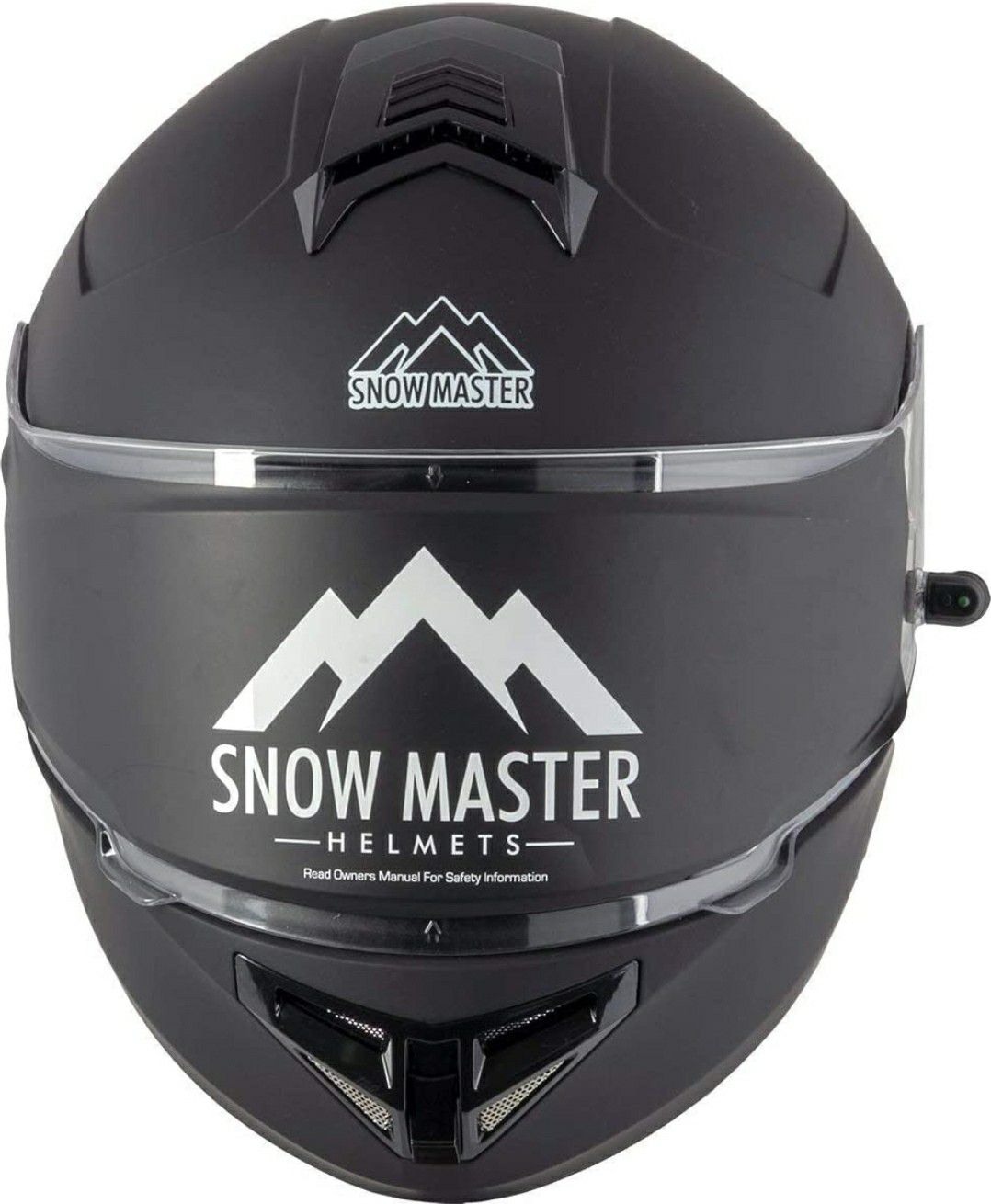 Snow Master TX-50 Flat Black Modular Dual Use Snowmobile and Street Helmet - XXL