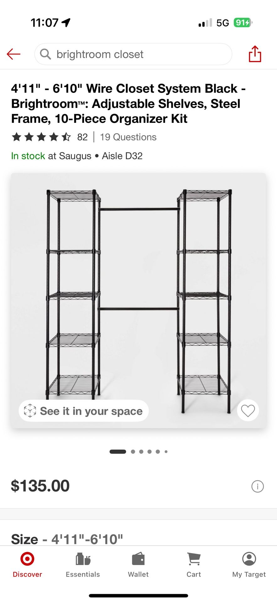 Closet Organizer From Target