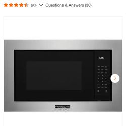 Frigidaire 2.2 cu ft 24 in Electric Built-In Microwave with Sensor Cook in Stainless Steel