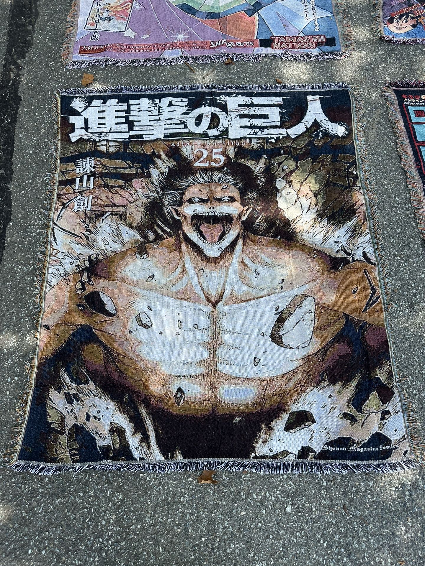 Attack On Titan Anime Blanket Rug Tapestry Poster