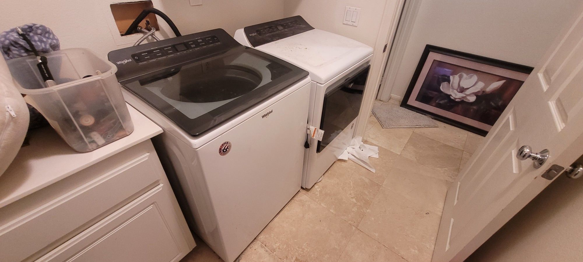 Whirlpool Washer And Electric Dryer Almost NEW Replacing With Gas Set