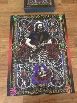 Grateful Dead Jerry Garcia Card Jigsaw Puzzle - RARE