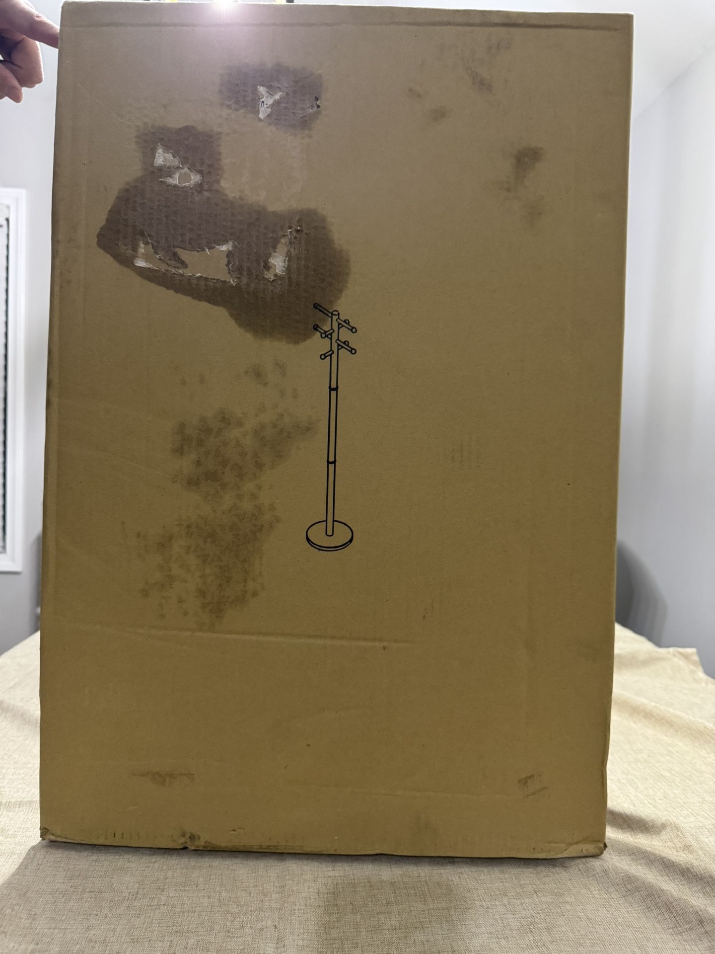 Cherry Wood Coat Tree Stand